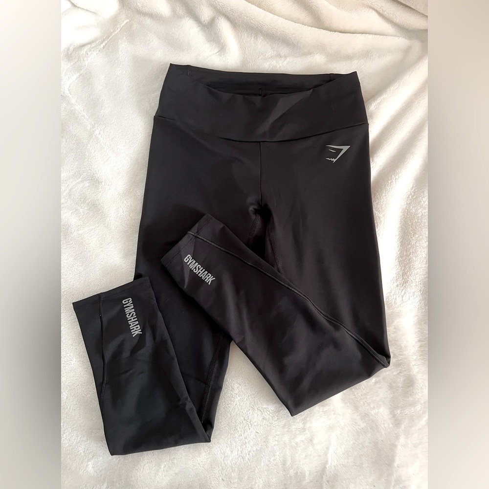 Black gymshark leggings 7/8 length